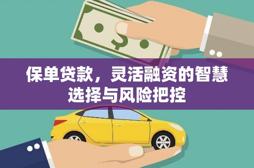 罗城保单贷款，灵活融资的智慧选择与风险把控