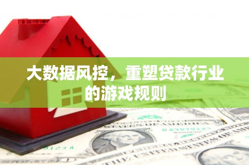 罗城大数据风控，重塑贷款行业的游戏规则