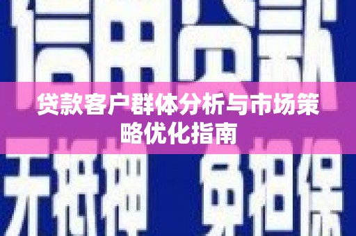 罗城贷款客户群体分析与市场策略优化指南