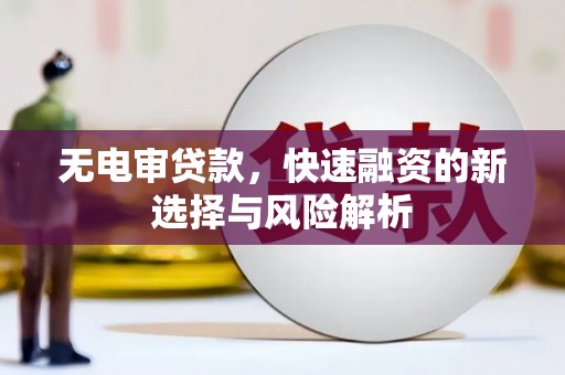 罗城无电审贷款，快速融资的新选择与风险解析