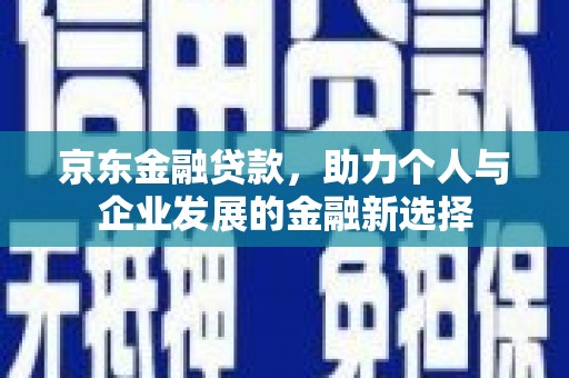 罗城京东金融贷款，助力个人与企业发展的金融新选择
