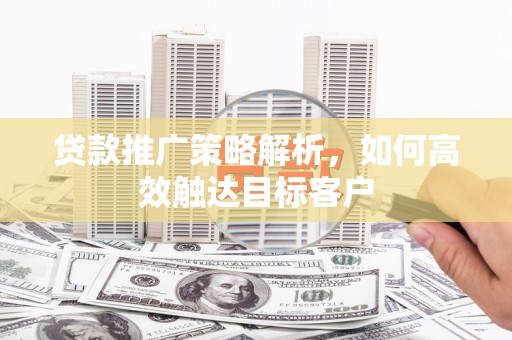 罗城贷款推广策略解析，如何高效触达目标客户