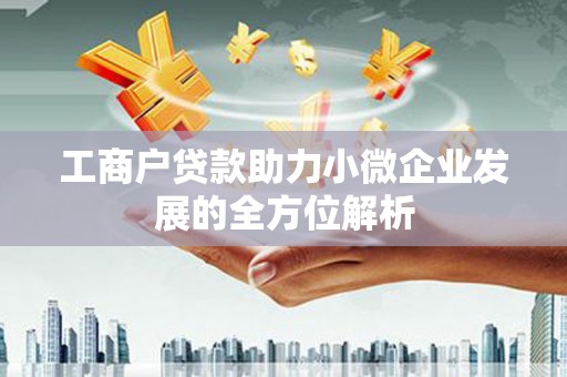罗城工商户贷款助力小微企业发展的全方位解析