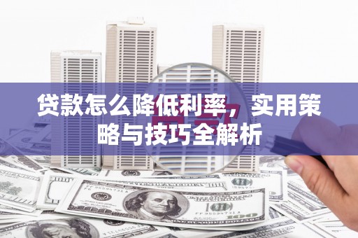 罗城贷款怎么降低利率，实用策略与技巧全解析
