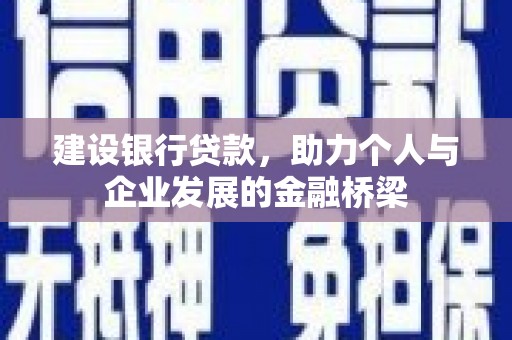 罗城建设银行贷款，助力个人与企业发展的金融桥梁