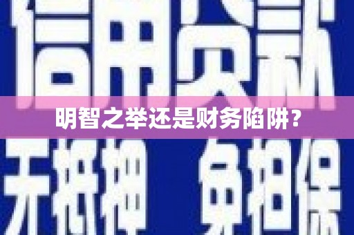 罗城明智之举还是财务陷阱？