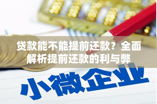 罗城贷款能不能提前还款？全面解析提前还款的利与弊