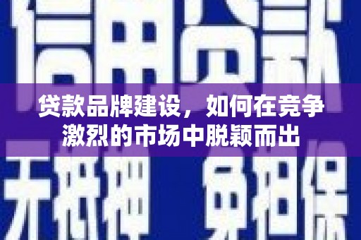 罗城贷款品牌建设，如何在竞争激烈的市场中脱颖而出