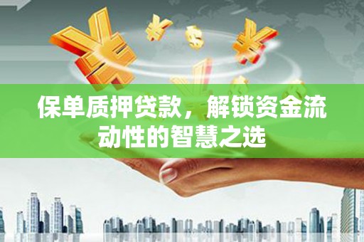 罗城保单质押贷款，解锁资金流动性的智慧之选