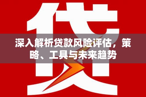 罗城深入解析贷款风险评估，策略、工具与未来趋势