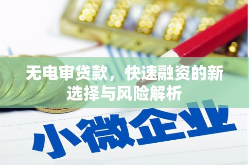 罗城无电审贷款，快速融资的新选择与风险解析