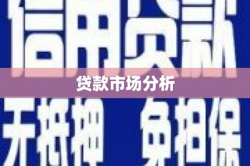 罗城贷款市场分析