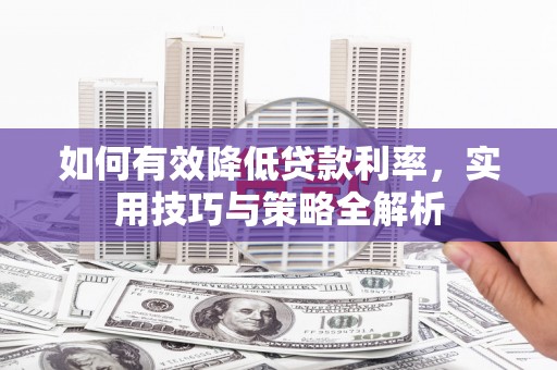 罗城如何有效降低贷款利率，实用技巧与策略全解析